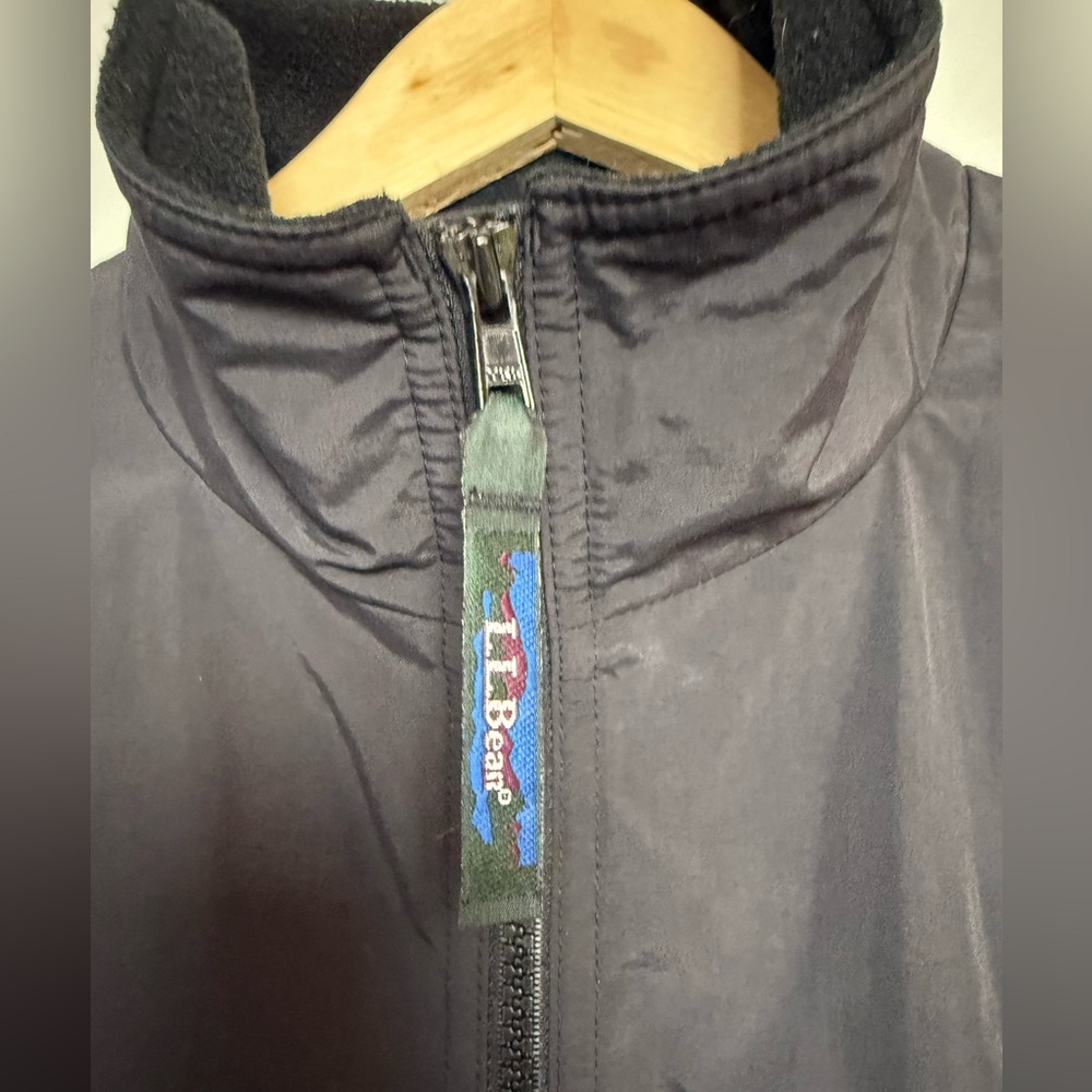 L.L. Bean‎ Vintage Women’s Three Season Fleece Lined Nylon Jacket Black Medium - Picture 4 of 8